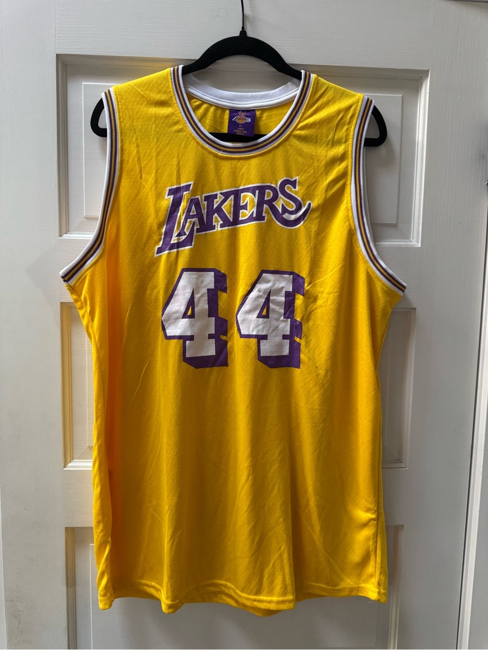 #44 West Lakers Gold Basketball Jersey